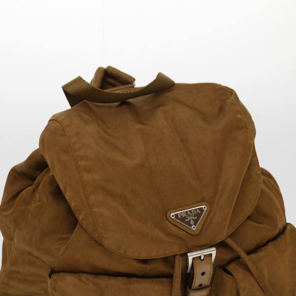 PRADA Backpack Nylon Bronze Auth 38309 - Picture 7 of 10